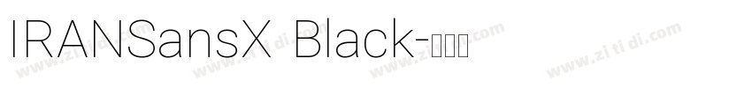 IRANSansX Black字体转换